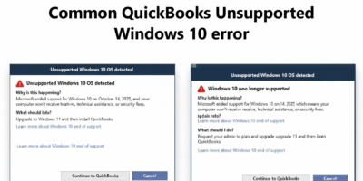 Blogs 4 Unsupported Windows 10 OS detected- QuickBooks